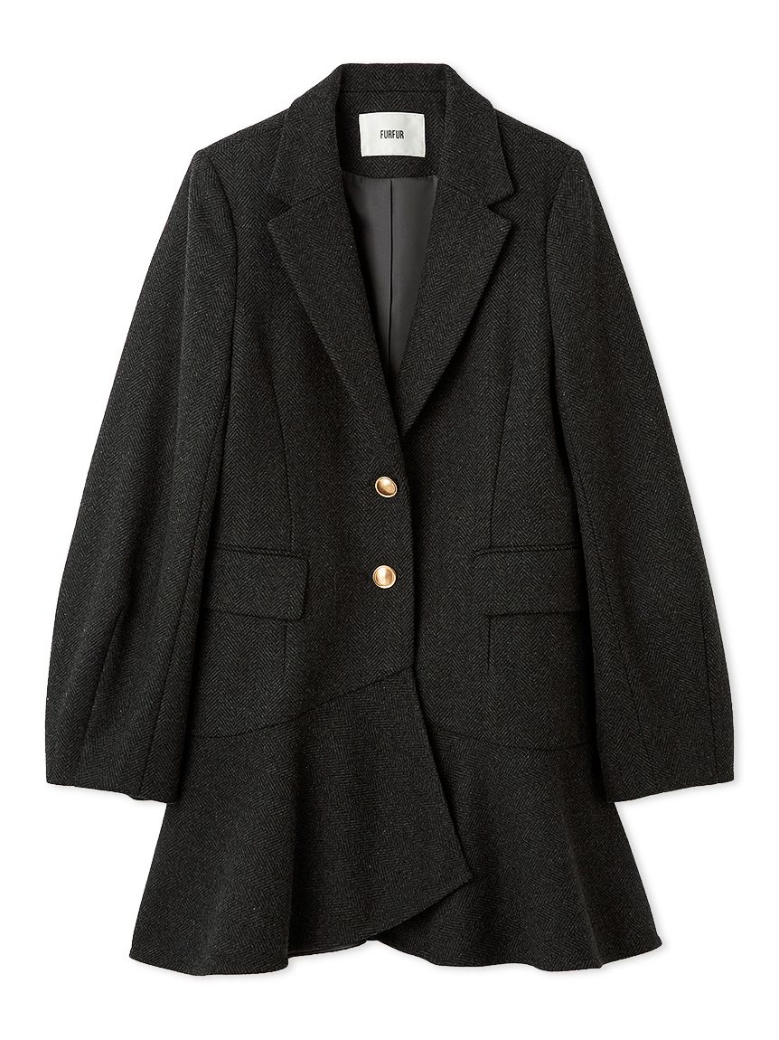 ツイードフレアドレスコート(コート)｜アウター｜FURFUR（ファーファー