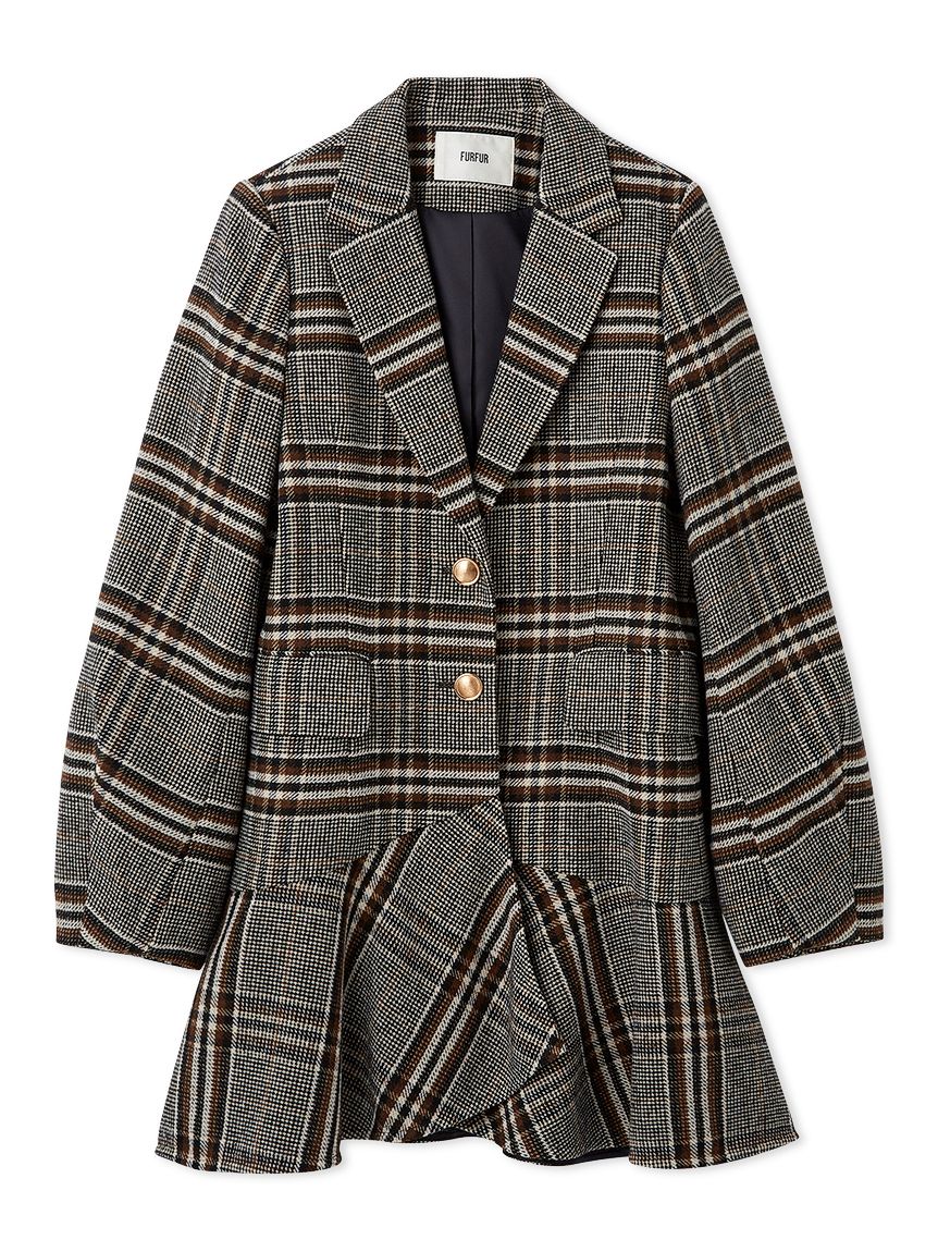 ツイードフレアドレスコート(コート)｜アウター｜FURFUR（ファーファー