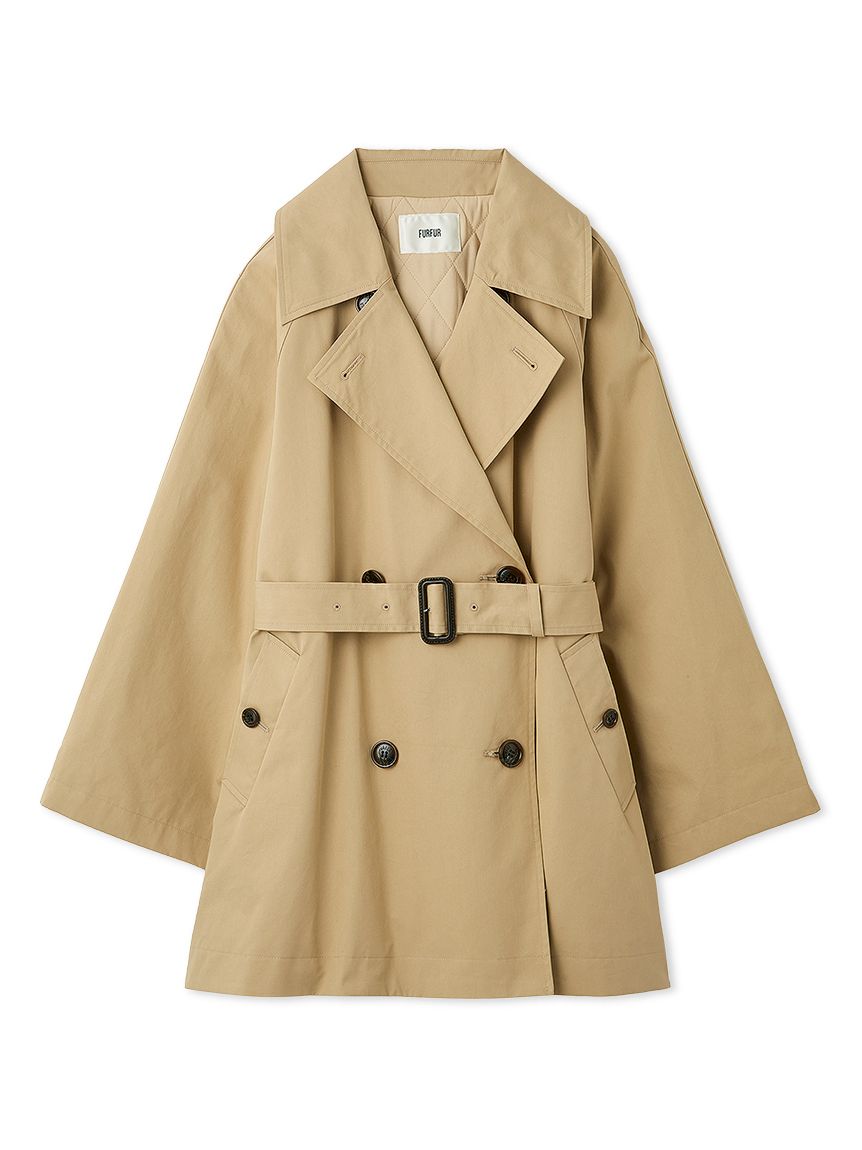 【未使用タグ付き】ハイネックステンカラートレンチコートFURFUR 34,100 ハイネックステンカラートレンチコート(F BEG)｜ FURFUR｜渋谷PARCO
