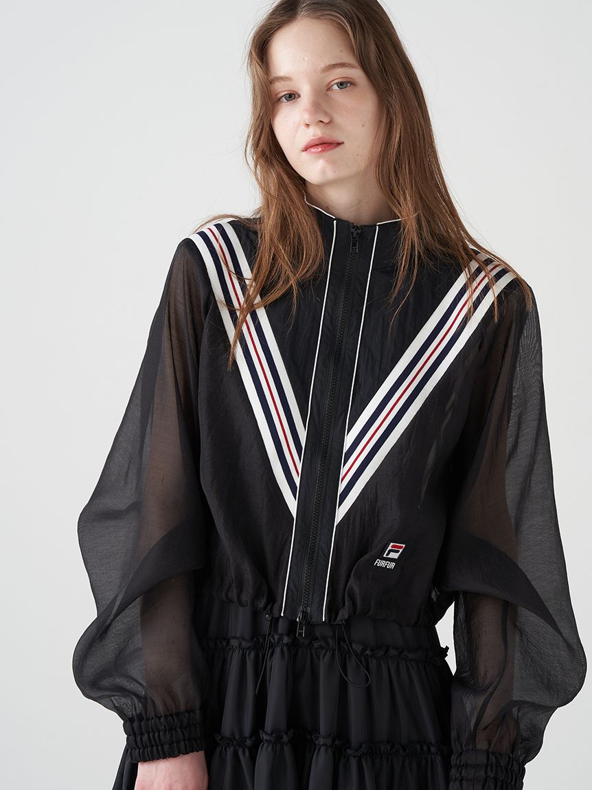 【FILA✖️dazzlinコラボ】 ダークグレー ジッパージャケット FILAコラボ】トラックジャケット(ジャケット)｜アウター｜FURFUR