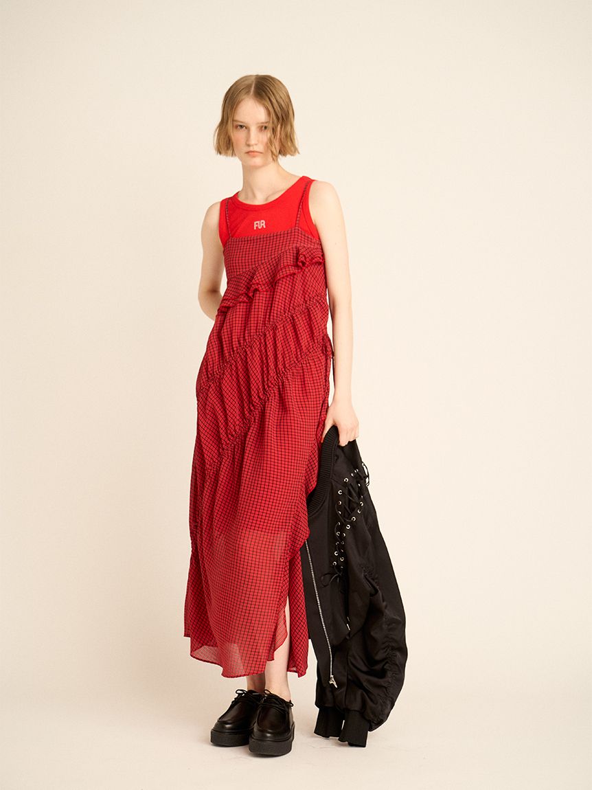 レースアップサテンブルゾン(ジャケット)｜アウター｜FURFUR