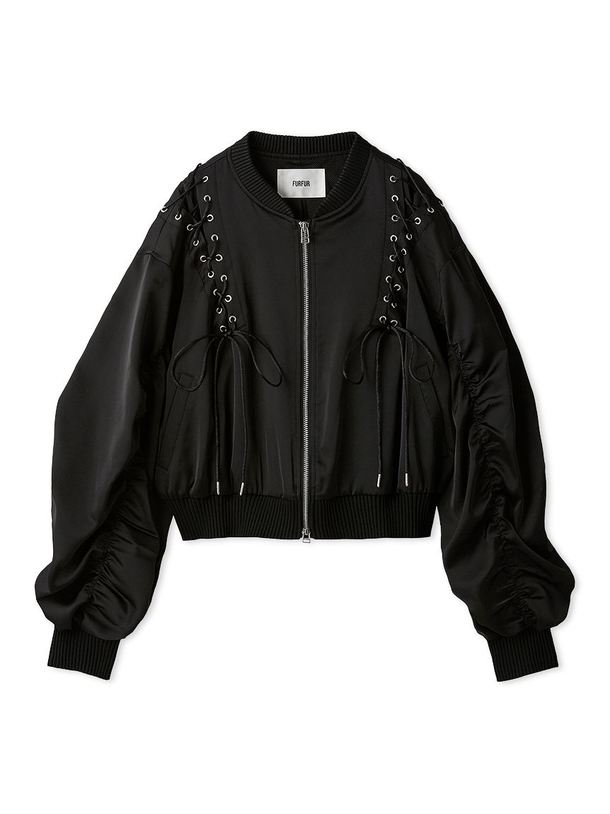 ジャケット・アウター OPEN SESAME CLUB tulle fur blouson SEQUENZ（シークエンズ）】FUR SQNZ BOMBER JACKET / オーバー