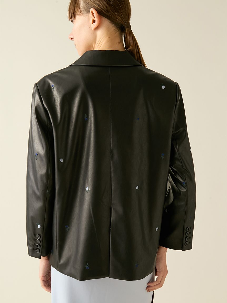 限定カラー】ローズ刺繍テーラードジャケット(ジャケット)｜アウター