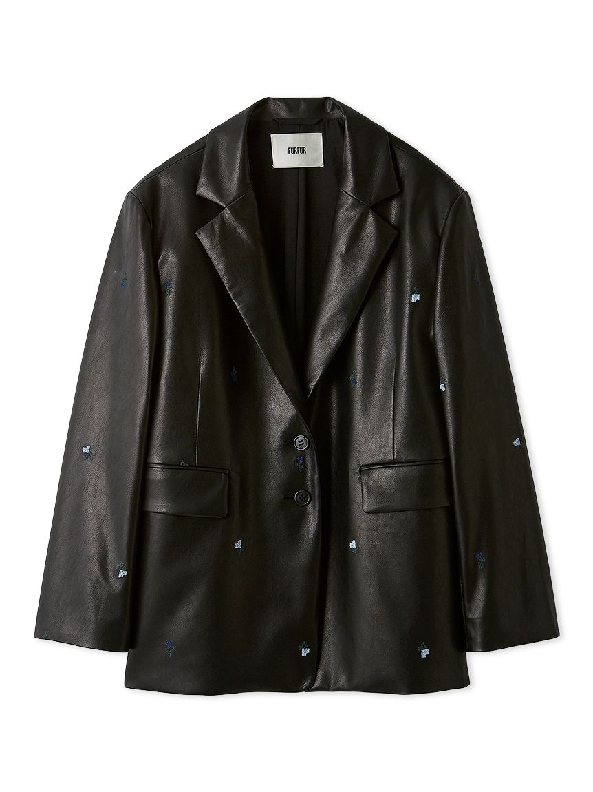 限定カラー】ローズ刺繍テーラードジャケット(ジャケット