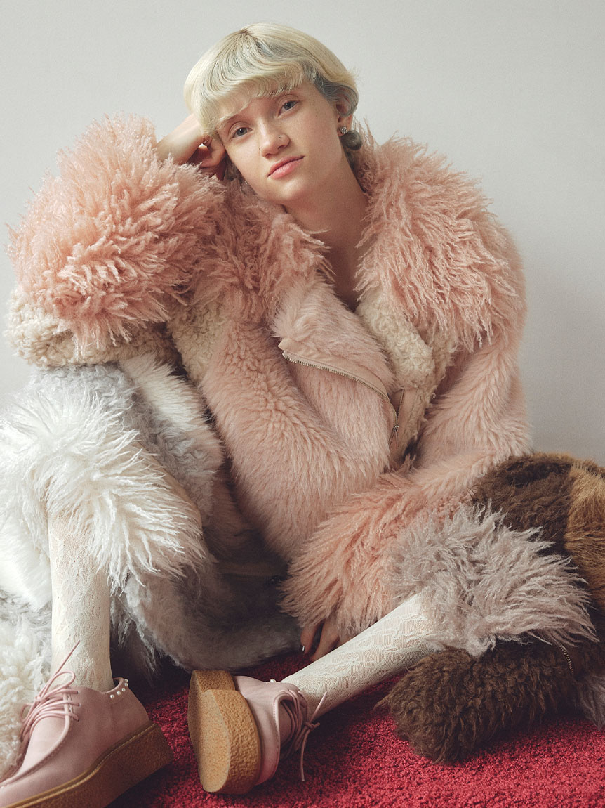 ジャケット・アウター FUR FUR 楽天市場】【SALE／40%OFF】レースコンビツイードジャケット