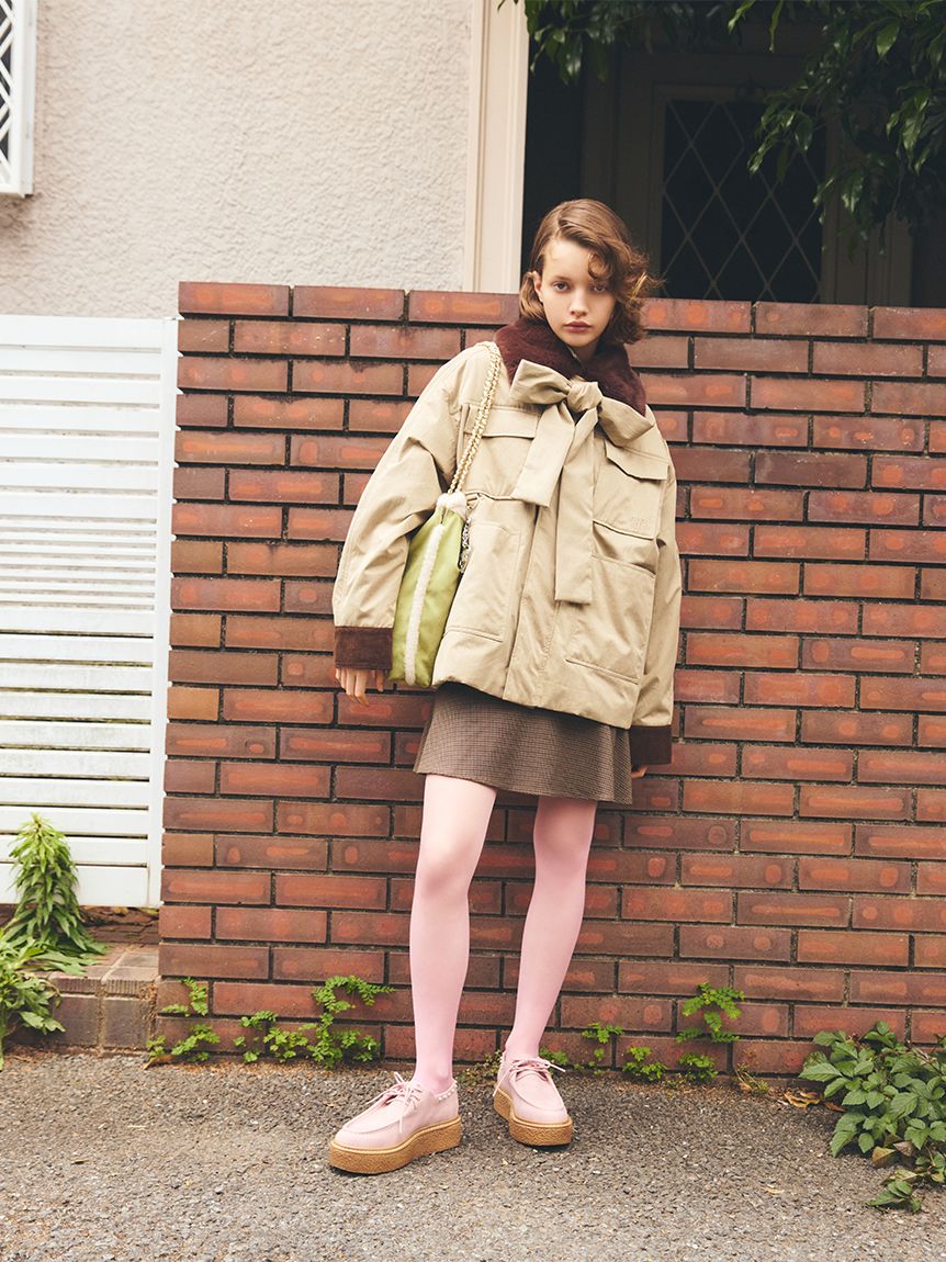 オフィシャルサイト限定カラー】パデットボウタイワークブルゾン