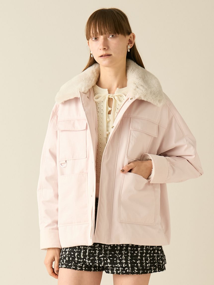 c*o様 【新品】FUR FUR パデットボウタイワークブルゾン CHECK フ オフィシャルサイト限定カラー】パデットボウタイワークブルゾン