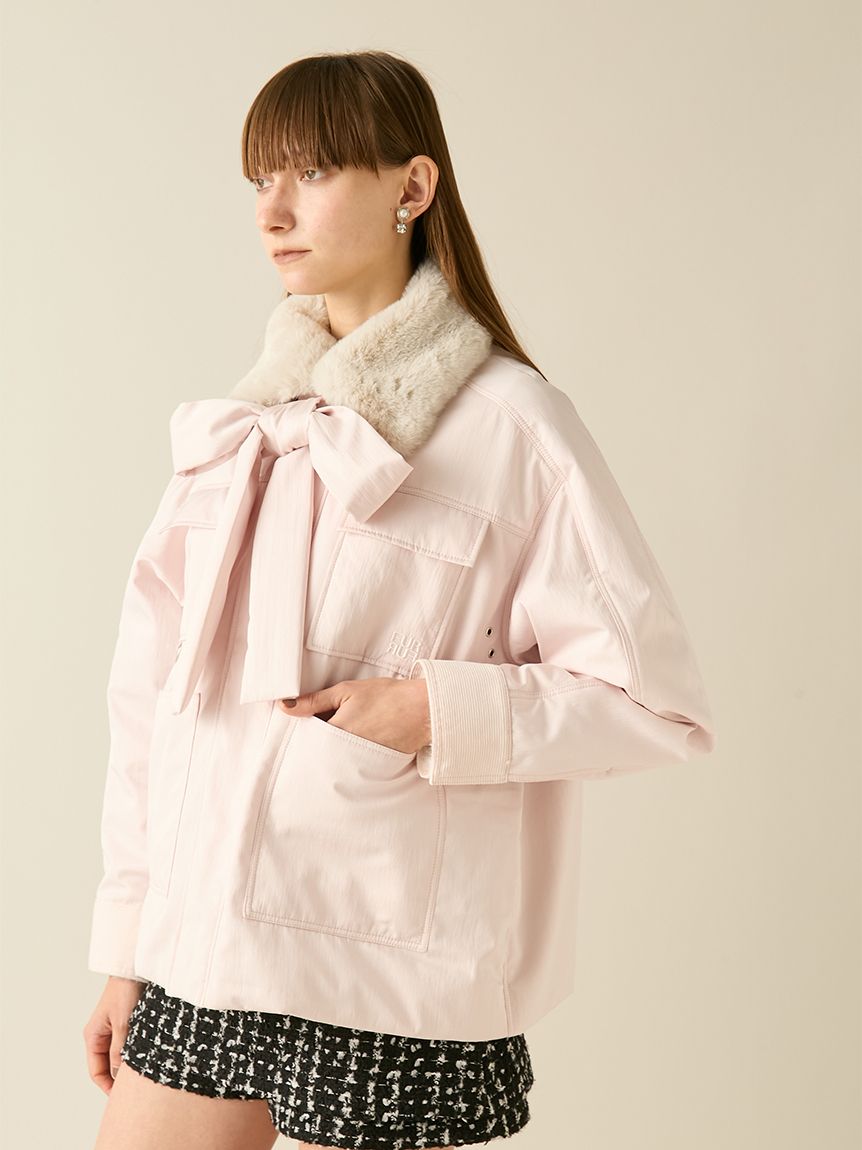 オフィシャルサイト限定カラー】パデットボウタイワークブルゾン