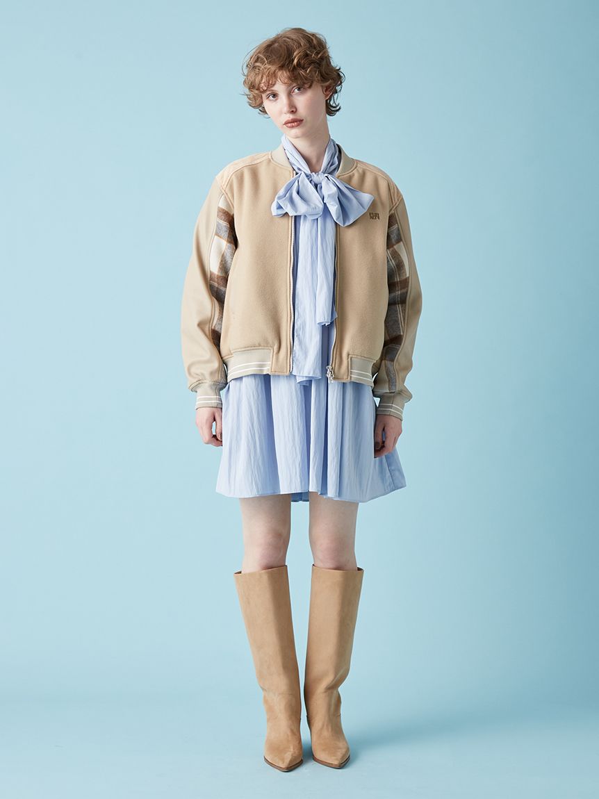 【新品】FURFUR　ツイードスタジャン　ブルー Amazon | [ファーファー] ツイードスタジャン RWFJ251042BLUF