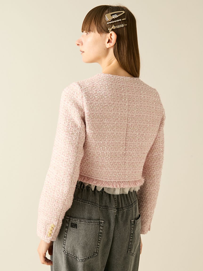 あゆ　furfur 限定カラー ツイードジャケット 限定カラー】ツイードジャケット(ジャケット)｜アウター｜FURFUR