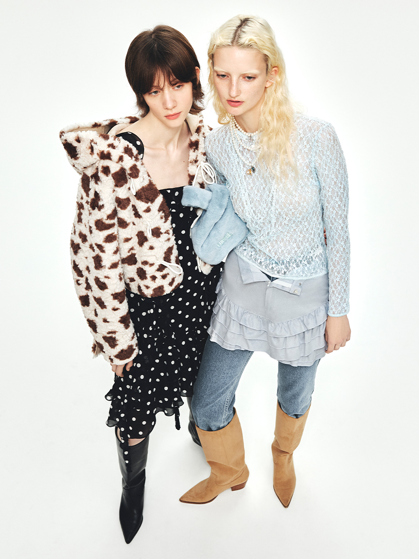 ファーファー　リボンショートダッフルコート FURFUR リボンショートダッフルコート(ダッフルコート)｜アウター｜FURFUR