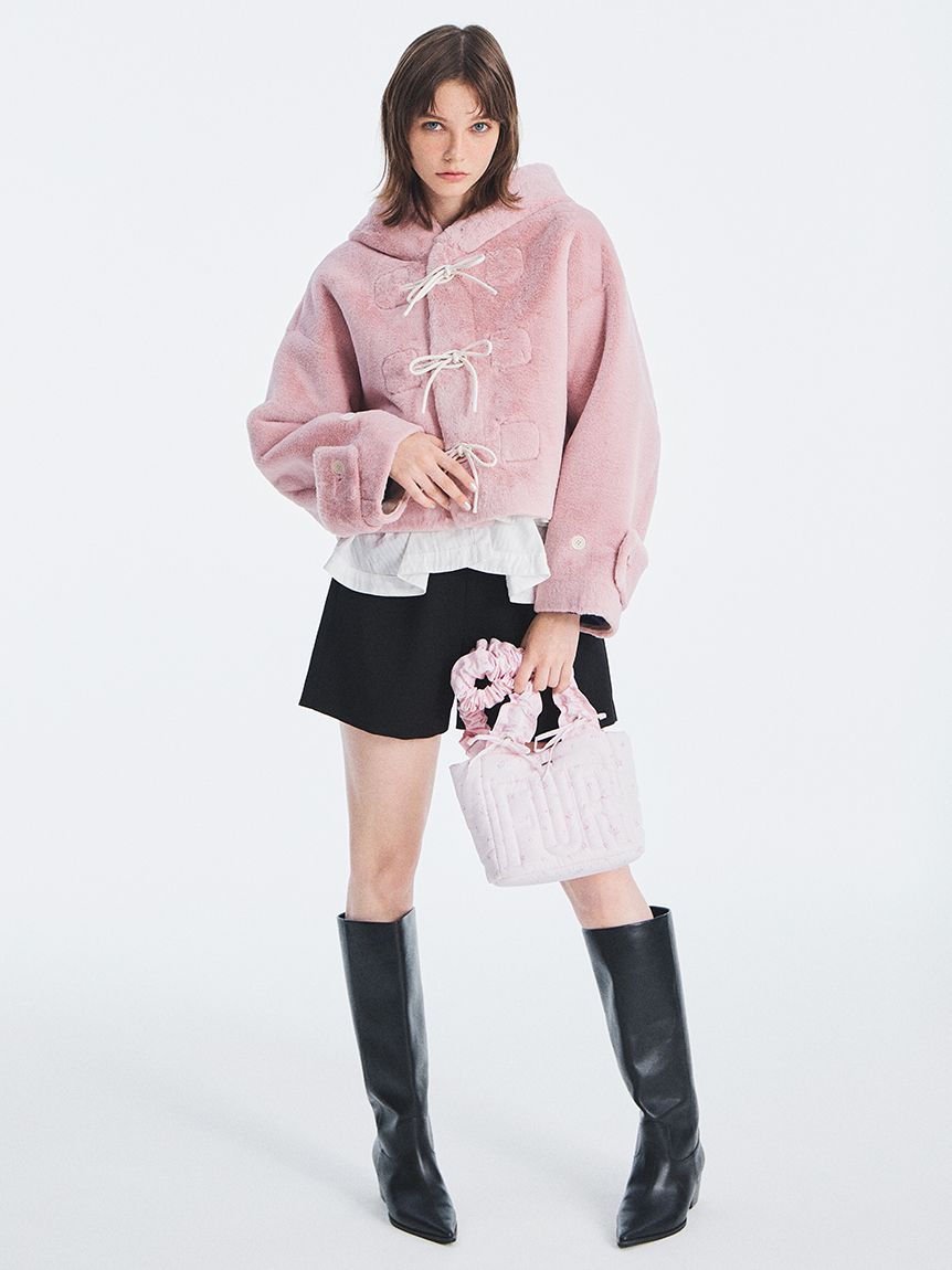 リボンショートダッフルコート　CGRY リボンショートダッフルコート(ジャケット)｜アウター｜FURFUR