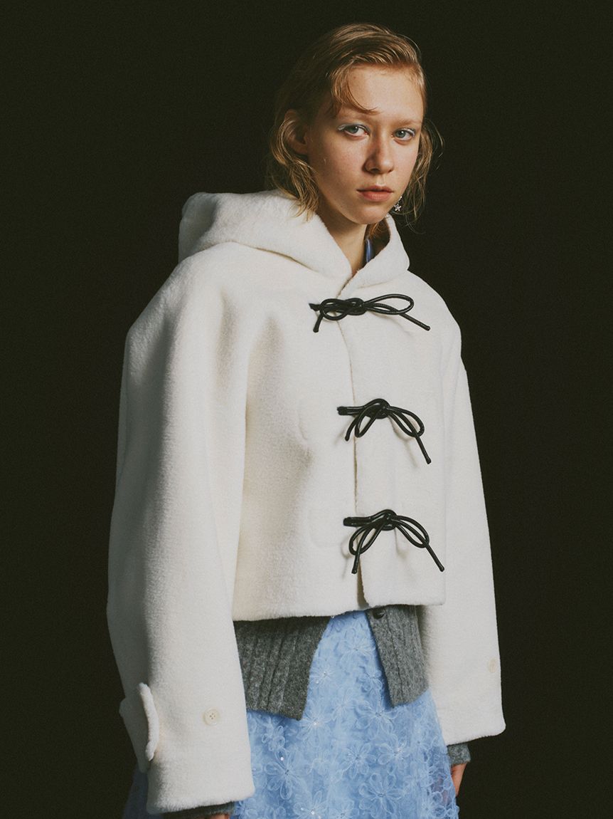 リボンショートダッフルコート(ジャケット)｜アウター｜FURFUR（ファー