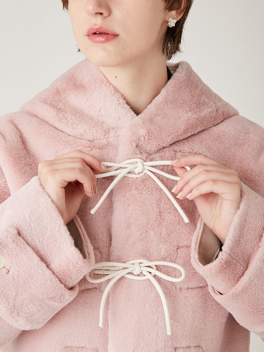 リボンショートダッフルコート(ジャケット)｜アウター｜FURFUR（ファー