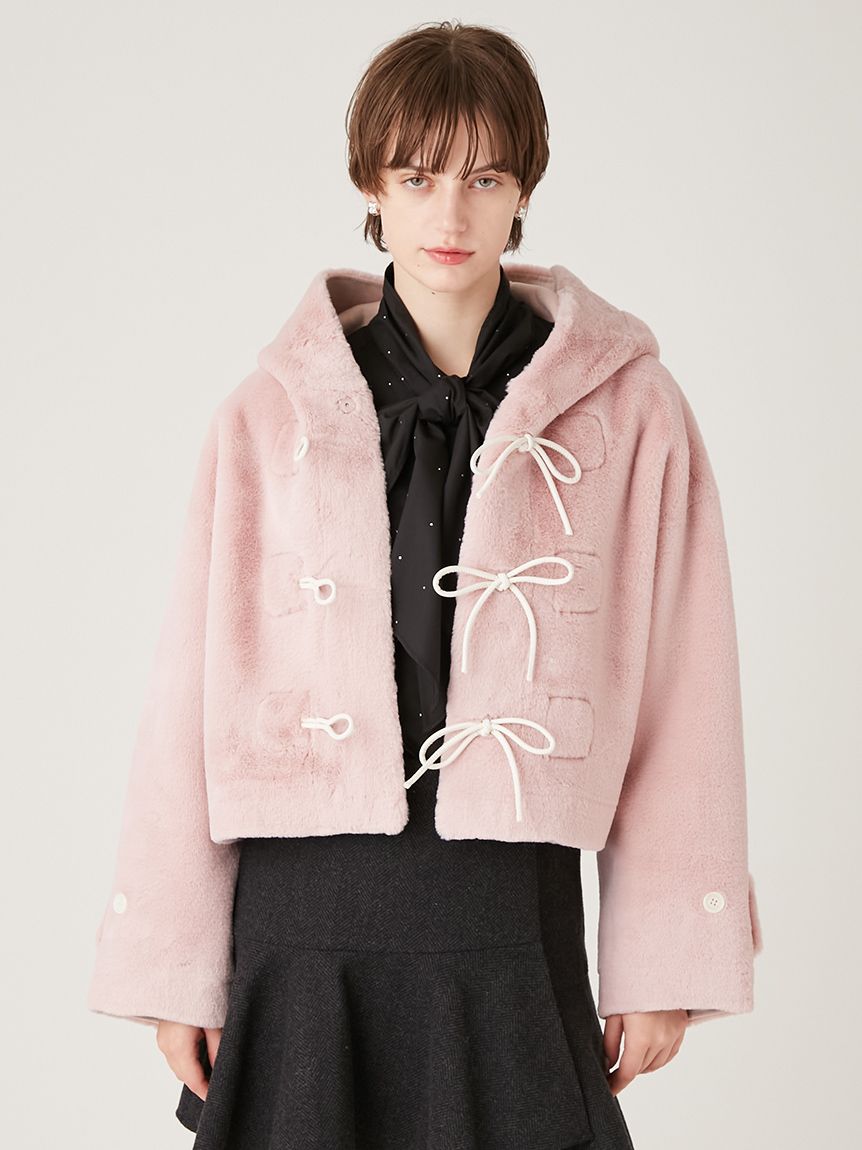 ファーファー　リボンショートダッフルコート FURFUR リボンショートダッフルコート(ジャケット)｜アウター｜FURFUR（ファー