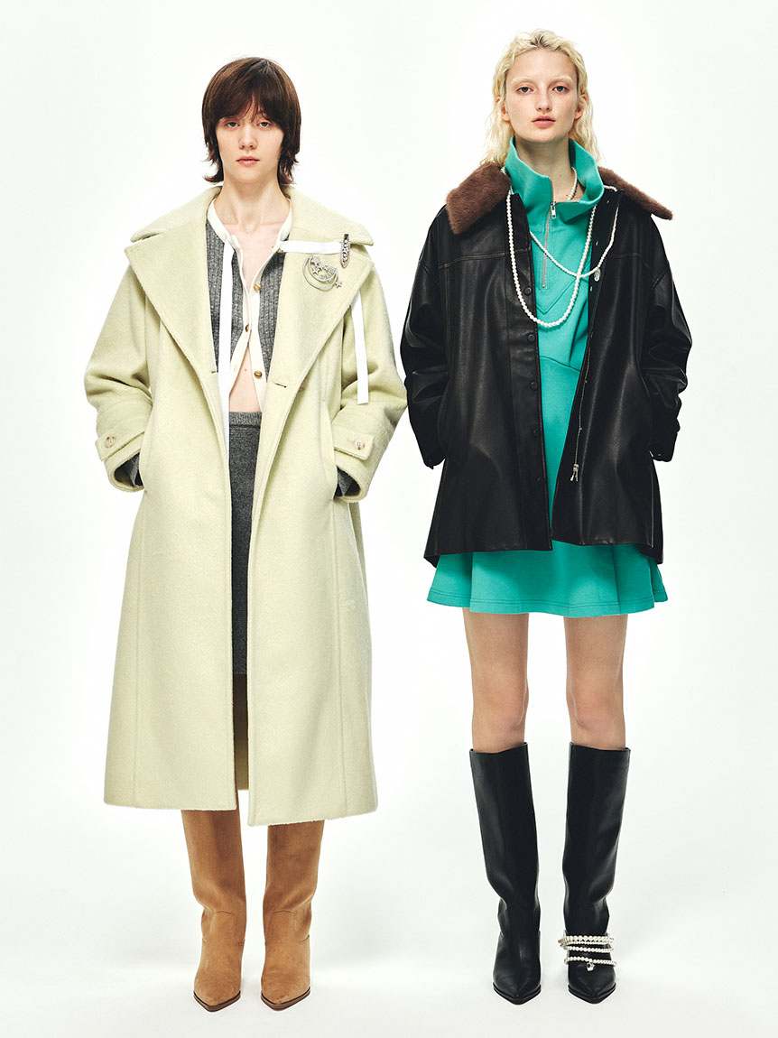 2WAYエコファーカラーシャツコート(ジャケット)｜アウター｜FURFUR