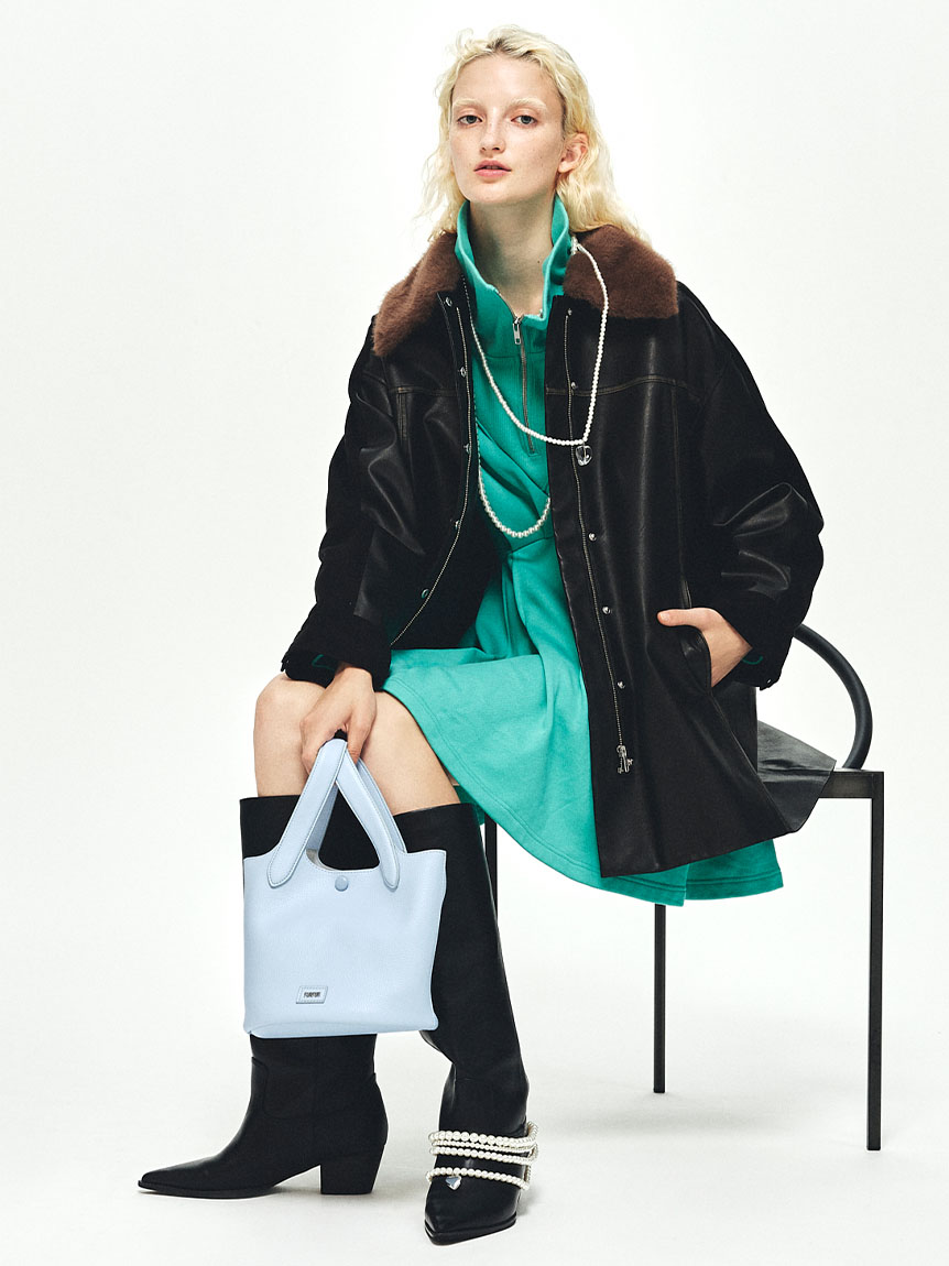 2WAYエコファーカラーシャツコート(ジャケット)｜アウター｜FURFUR