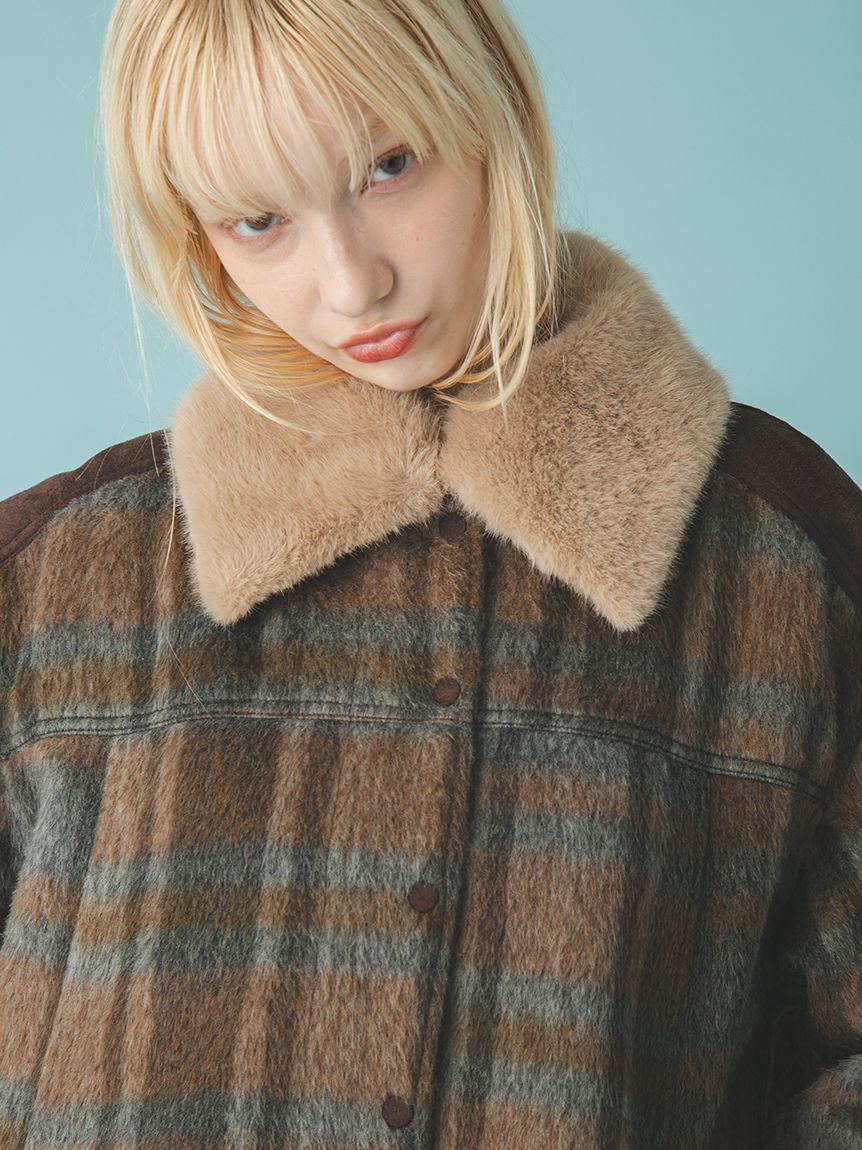 FURFUR 2WAYエコファーカラーシャツコート 2WAYエコファーカラーシャツコート(ジャケット)｜アウター｜FURFUR