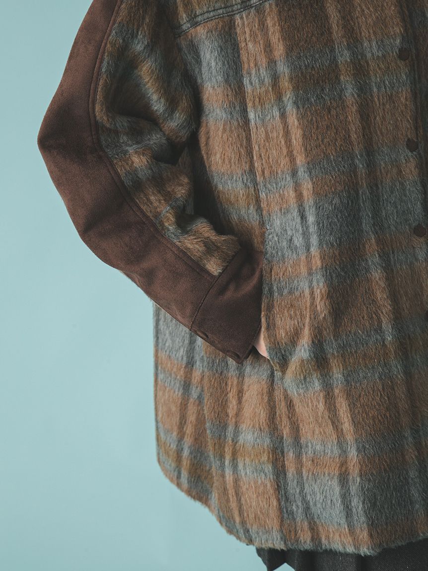 2WAYエコファーカラーシャツコート(ジャケット)｜アウター｜FURFUR