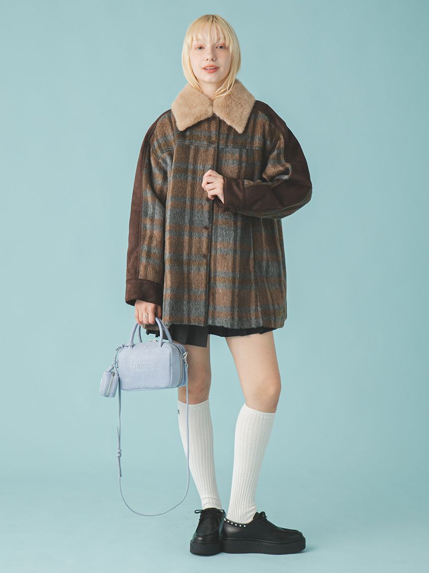 FURFUR 2WAYエコファーカラーシャツコート 2WAYエコファーカラーシャツコート(ジャケット)｜アウター｜FURFUR