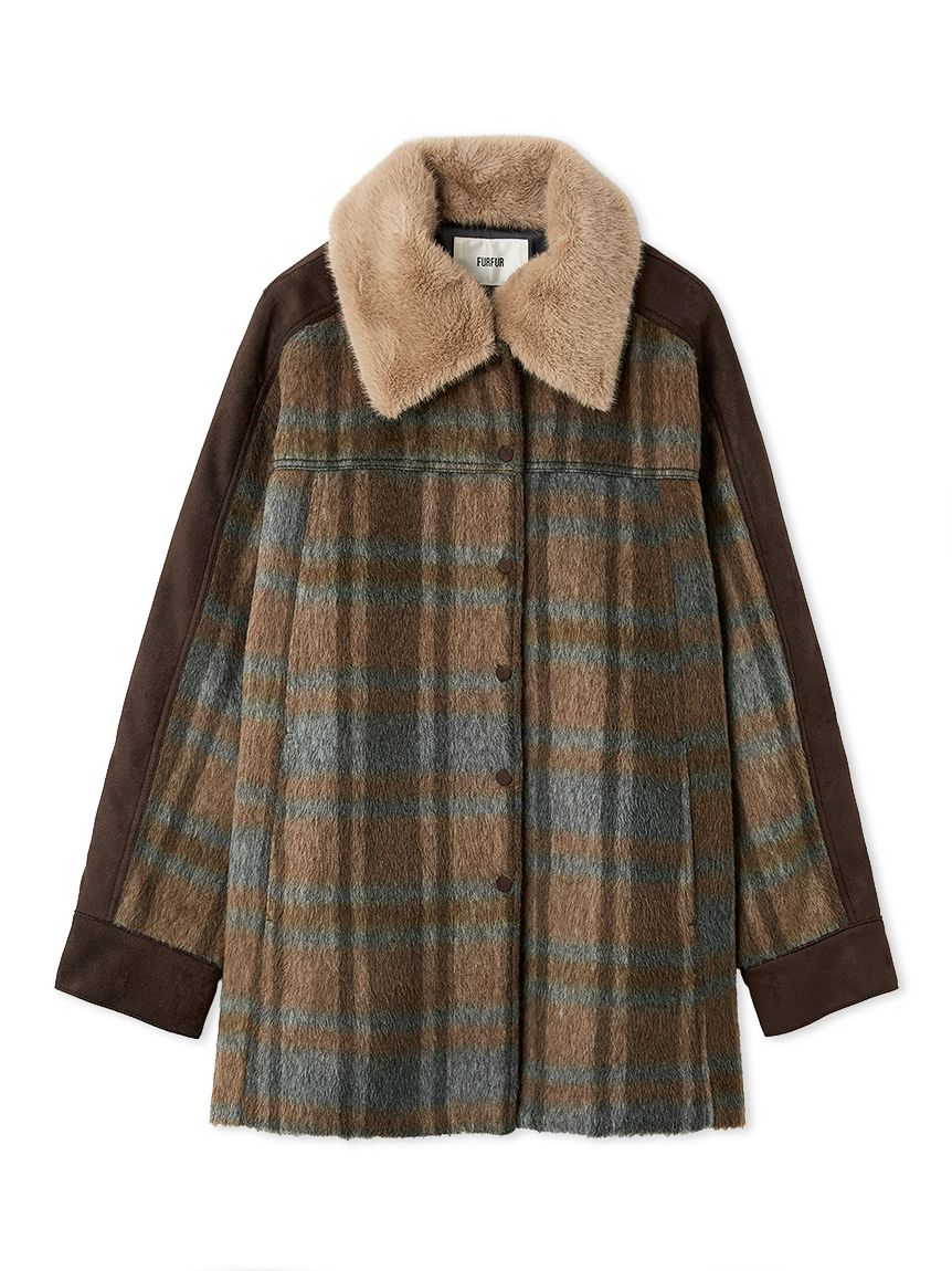 FURFUR 2WAYエコファーカラーシャツコート 2WAYエコファーカラーシャツコート(ジャケット)｜アウター｜FURFUR