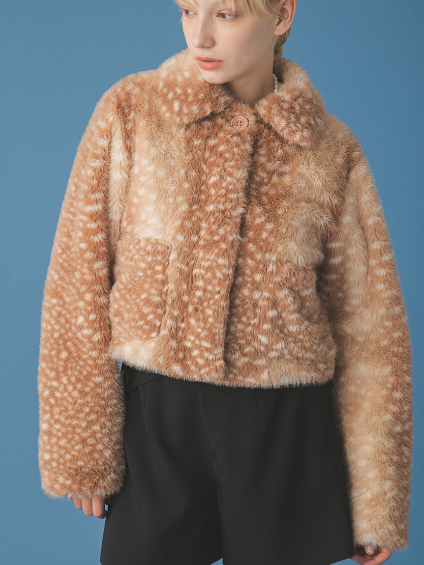 ジャケット・アウター YILON MADE Waistmark eco fur coat yilon