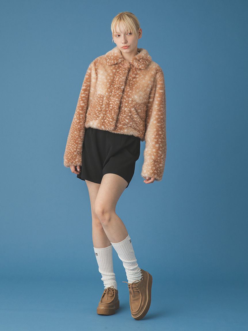 ジャケット・アウター FUR FUR Fur zip up jacket