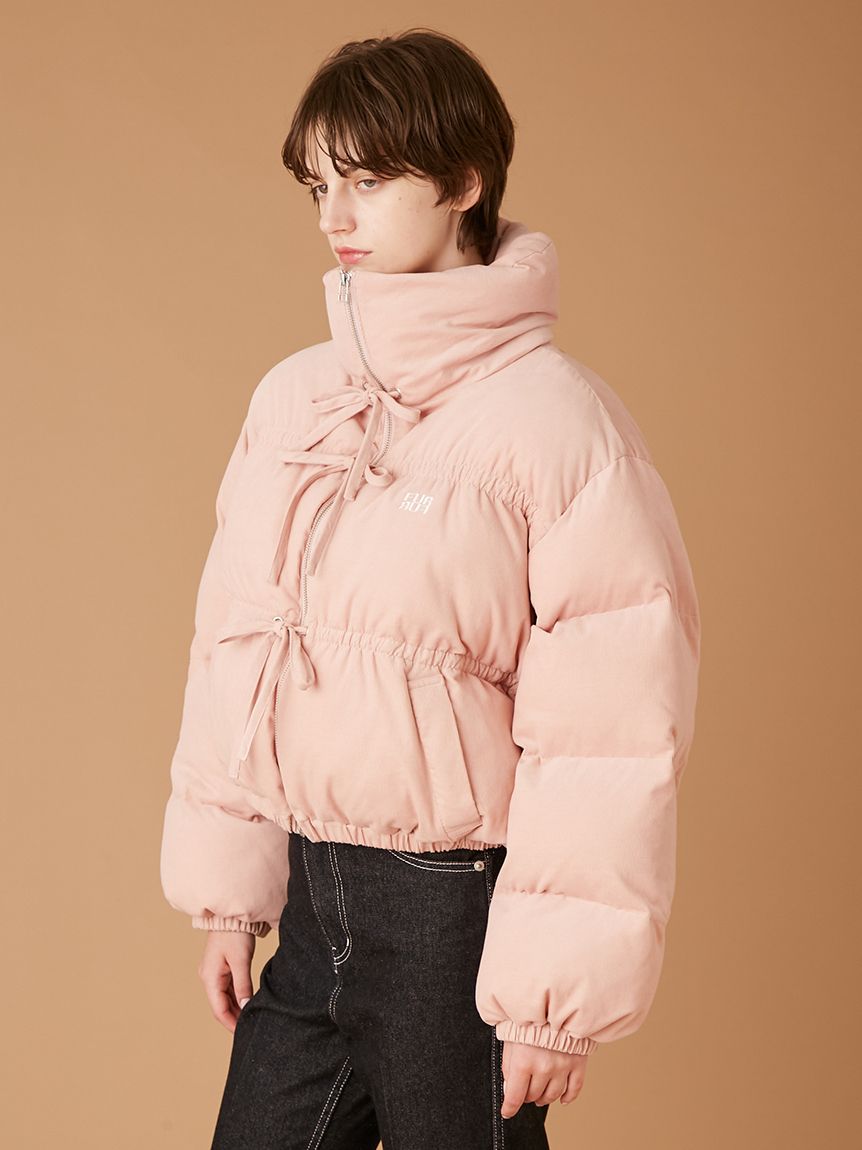 コーデュロイリボンショートパディングジャケット(ジャケット