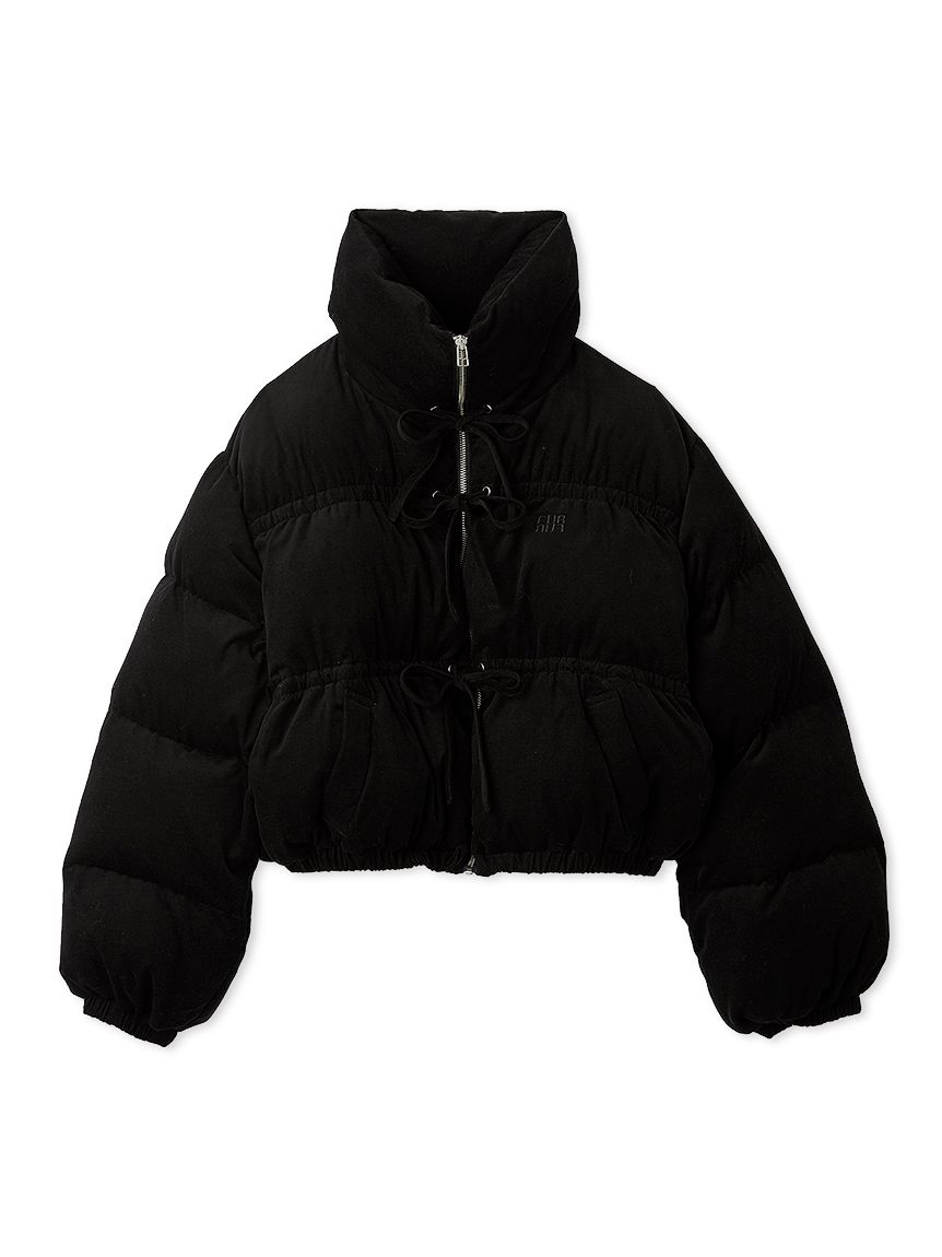 コーデュロイリボンショートパディングジャケット(ジャケット