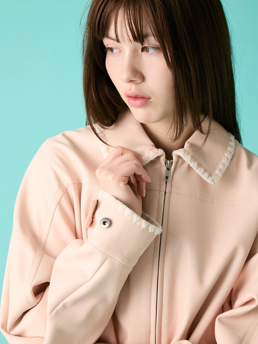 clover様 ブルゾン Sグレージュ GLITTER TWEED BLOUSON｜CONVERSE