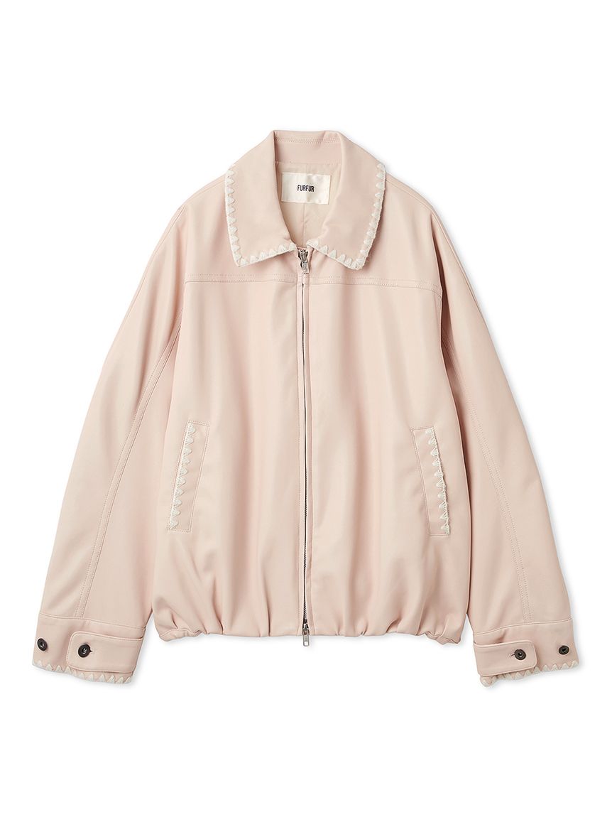 FURFUR レースショート丈ブルゾン Yahoo!オークション - furfur 24aw/レースモチーフブルゾン/タグ付き/o