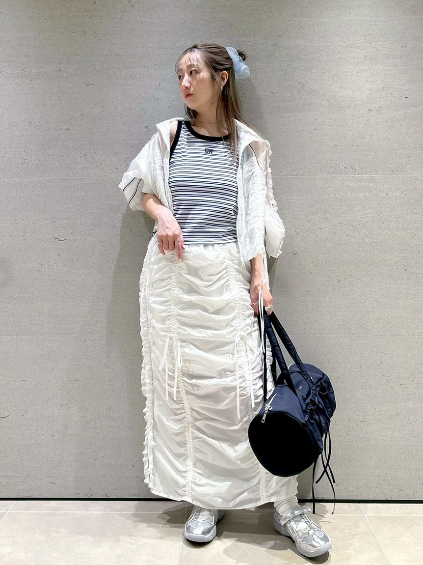 新品・タグ付】 春物新作 MOUSSY フリルデザイン ジャケット アイボリー 前後2WAY シアージャガードフリルブラウス｜WOMEN｜250ISB30-0321