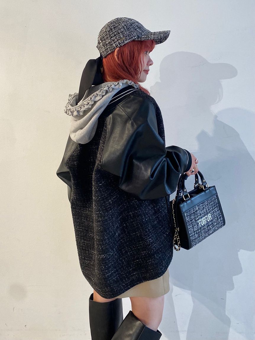 2WAYツイードスタジャン(ジャケット)｜アウター｜FURFUR（ファーファー