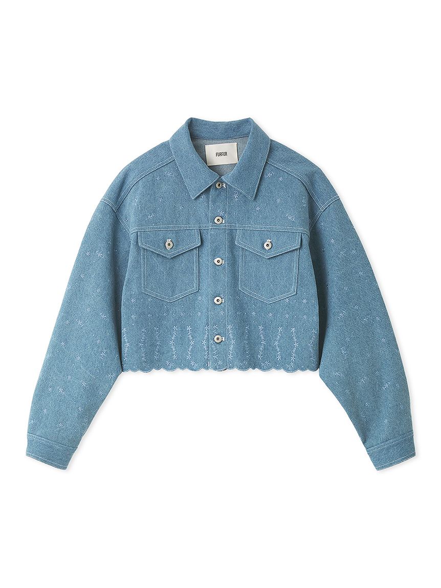 刺繍クロップドシャツジャケット(ジャケット)｜アウター｜FURFUR