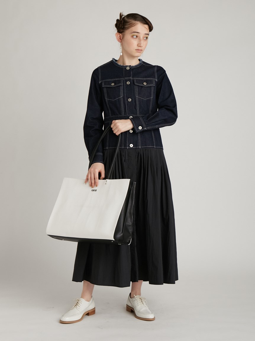 デニム切り替えンピース ワンピース ワンピース Furfur ファーファー 公式サイト オフィシャル通販サイト