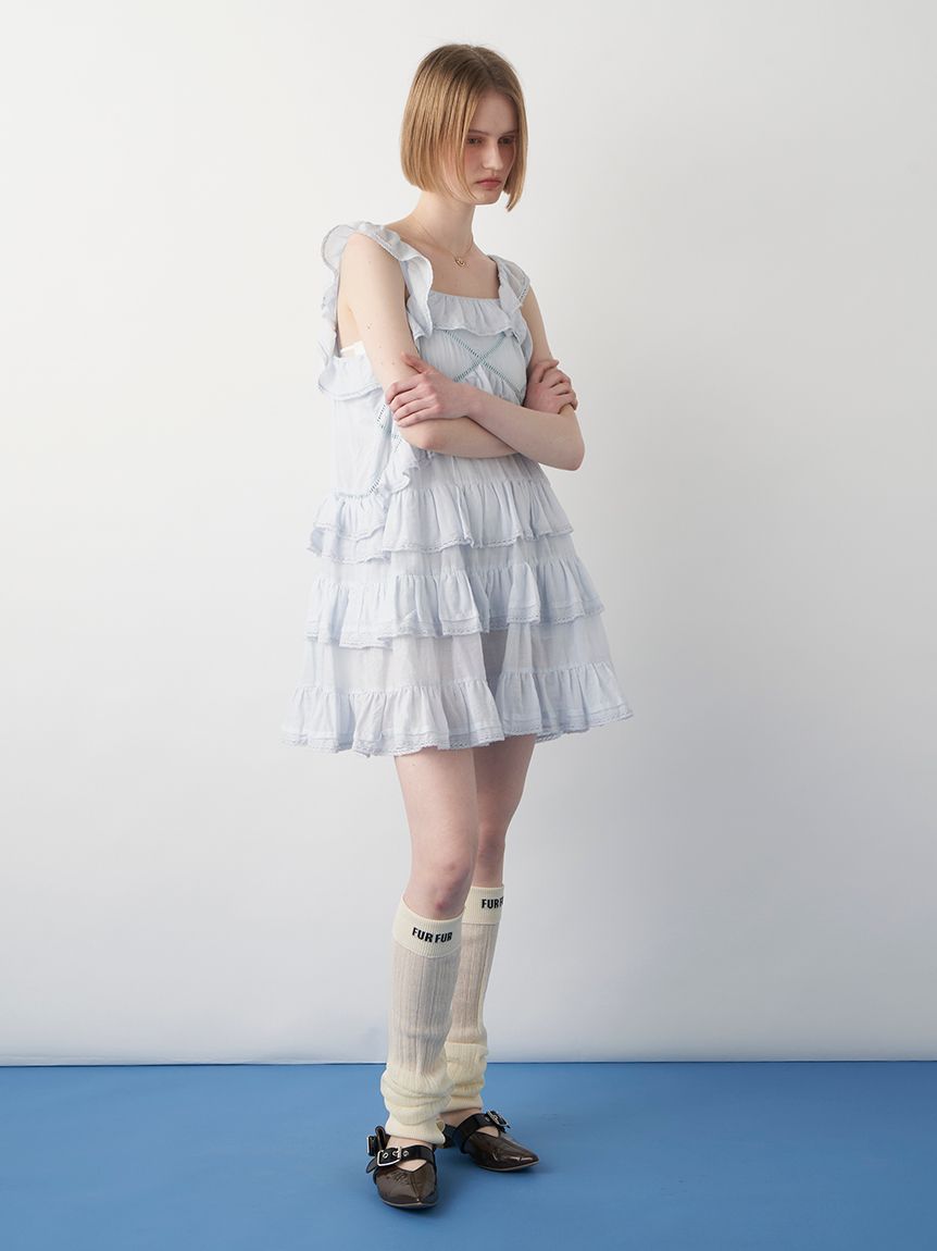 新品 未使用 FURFUR ファーファー フリル チュニック 定価29400円 Amazon.co.jp: [ファーファー] ティアードフリルチュニック