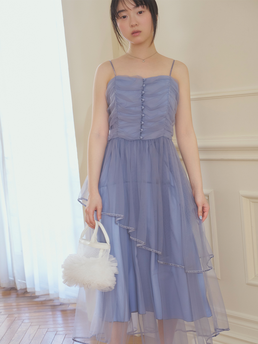チュールボレロセットキャミドレス(ロングワンピース