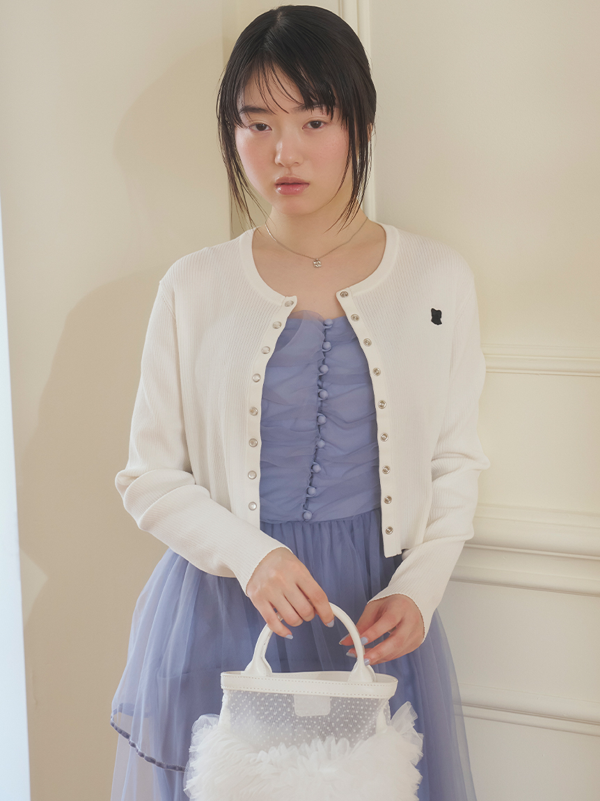 FURFUR（ファーファー）チュールボレロセットキャミドレス チュールボレロセットキャミドレス(ロングワンピース