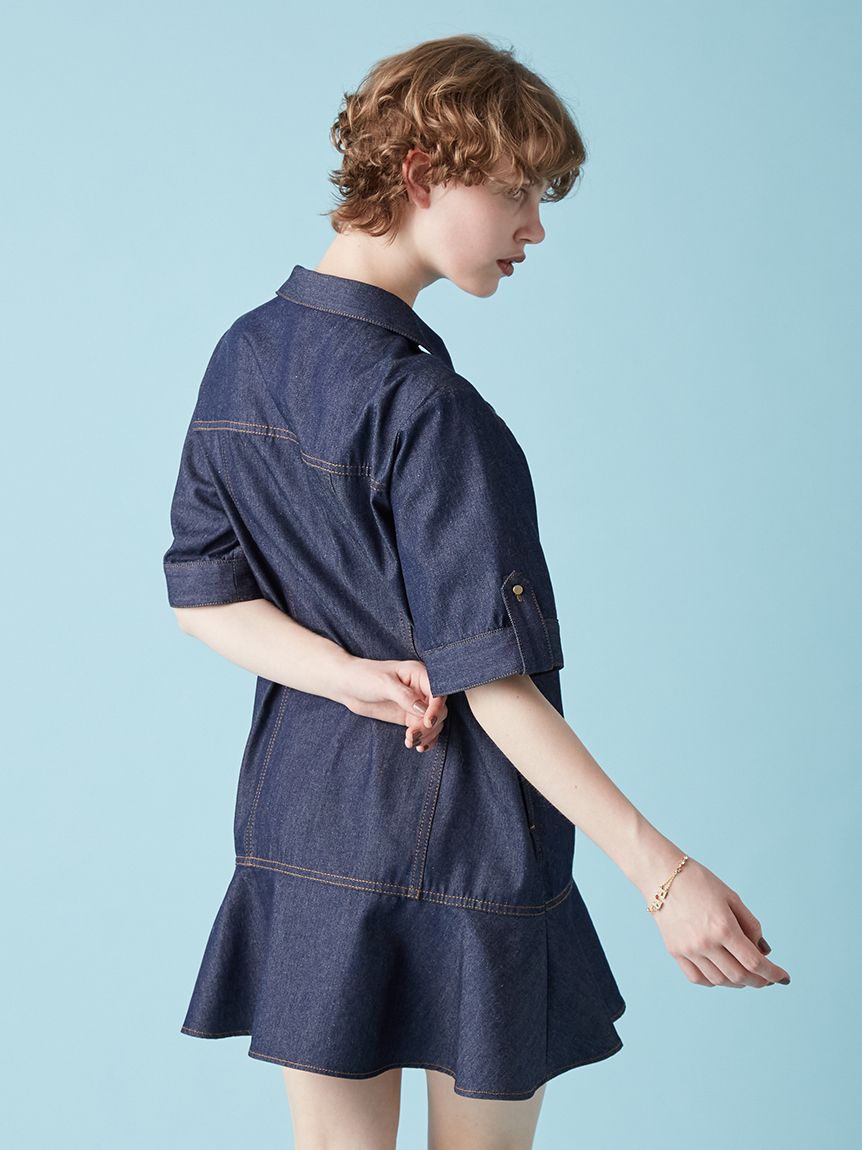 レースアップミニワンピース(ミニワンピース)｜ワンピース｜FURFUR