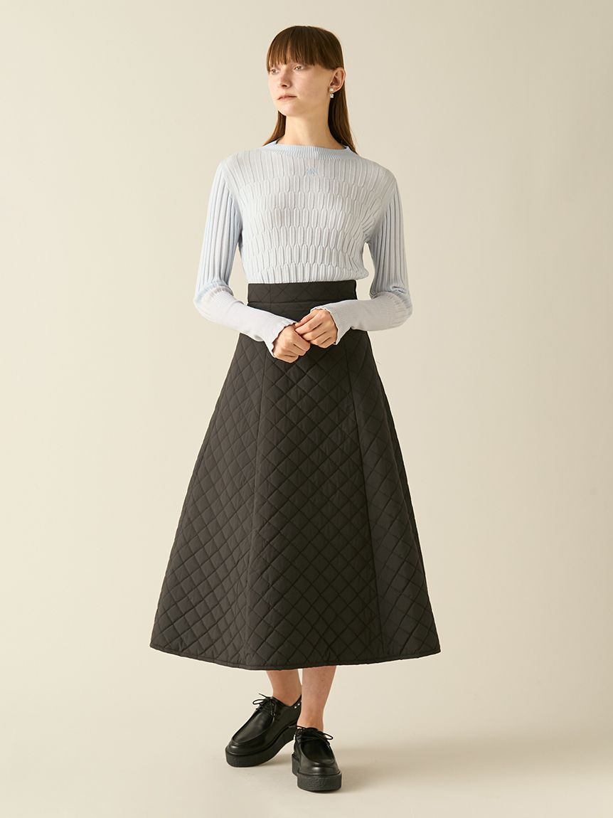 キルティング2WAYジャンパースカート(ロングワンピース)｜ワンピース
