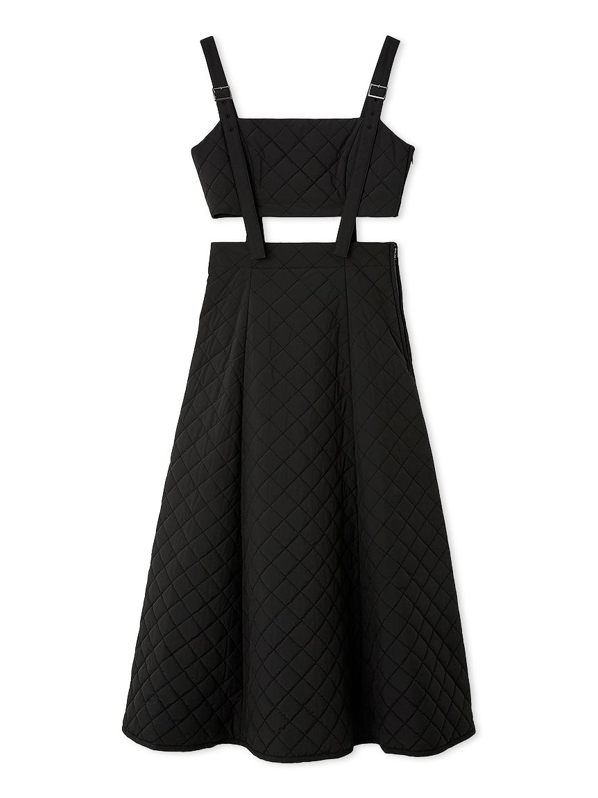キルティング2WAYジャンパースカート(ロングワンピース)｜ワンピース
