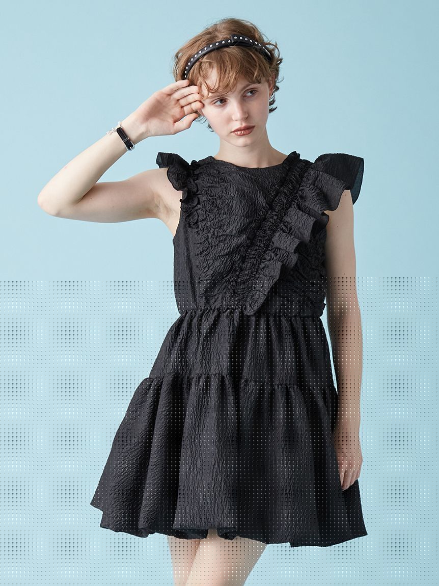 美品 HYEON ヘヨン cabbage onepiece ミニフリルワンピース 美品 HYEON ヘヨン cabbage onepiece ミニフリルワンピース