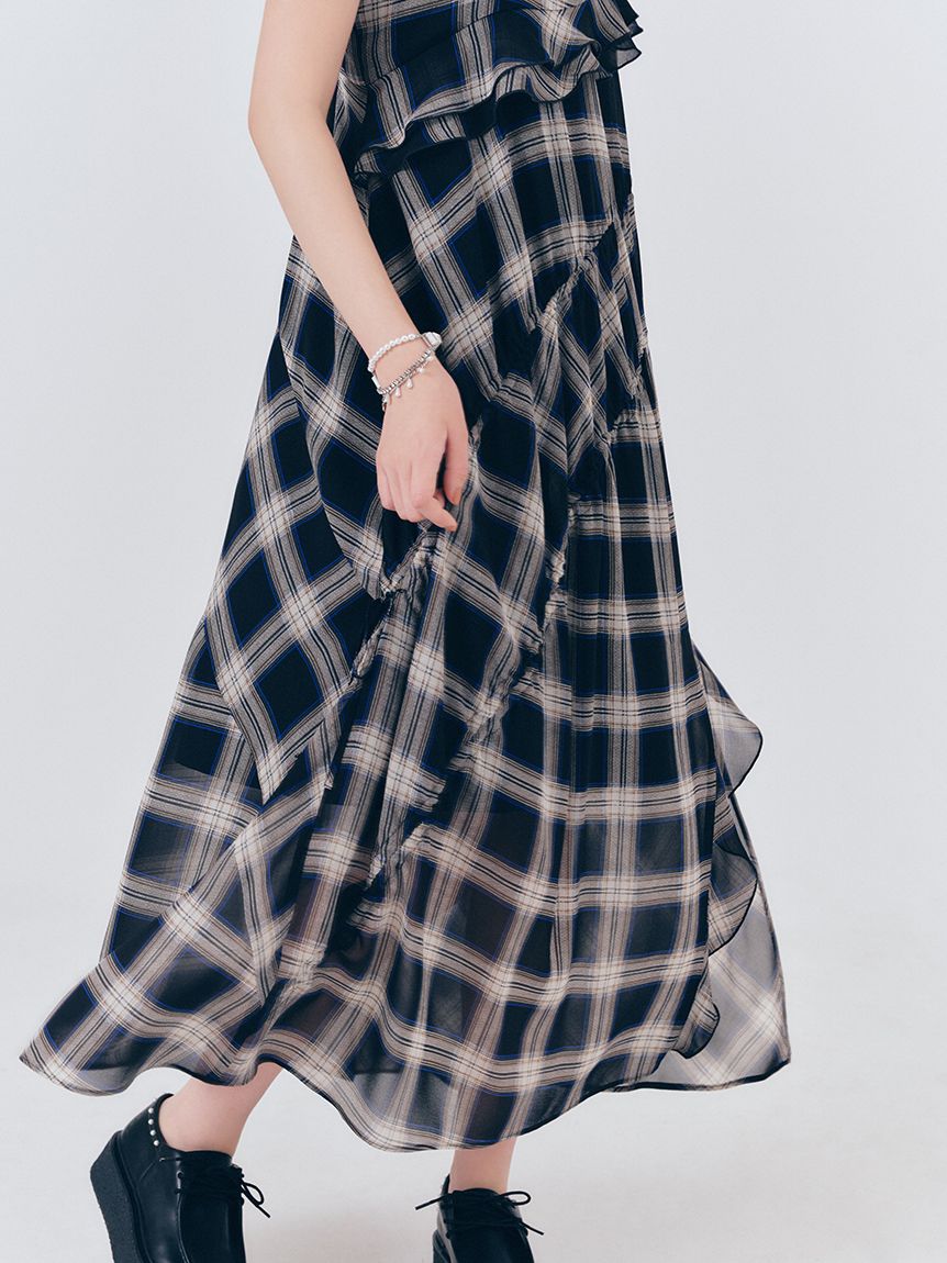 ☆美品☆レースキャミソール ワンピース【YOiM furfur 】 apres jour mignon チュニック コットンレースドロストキャミ