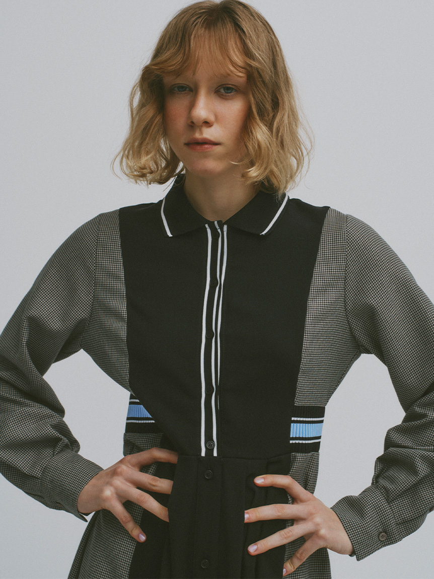 リブコンビシャツワンピース(ロングワンピース)｜ワンピース｜FURFUR