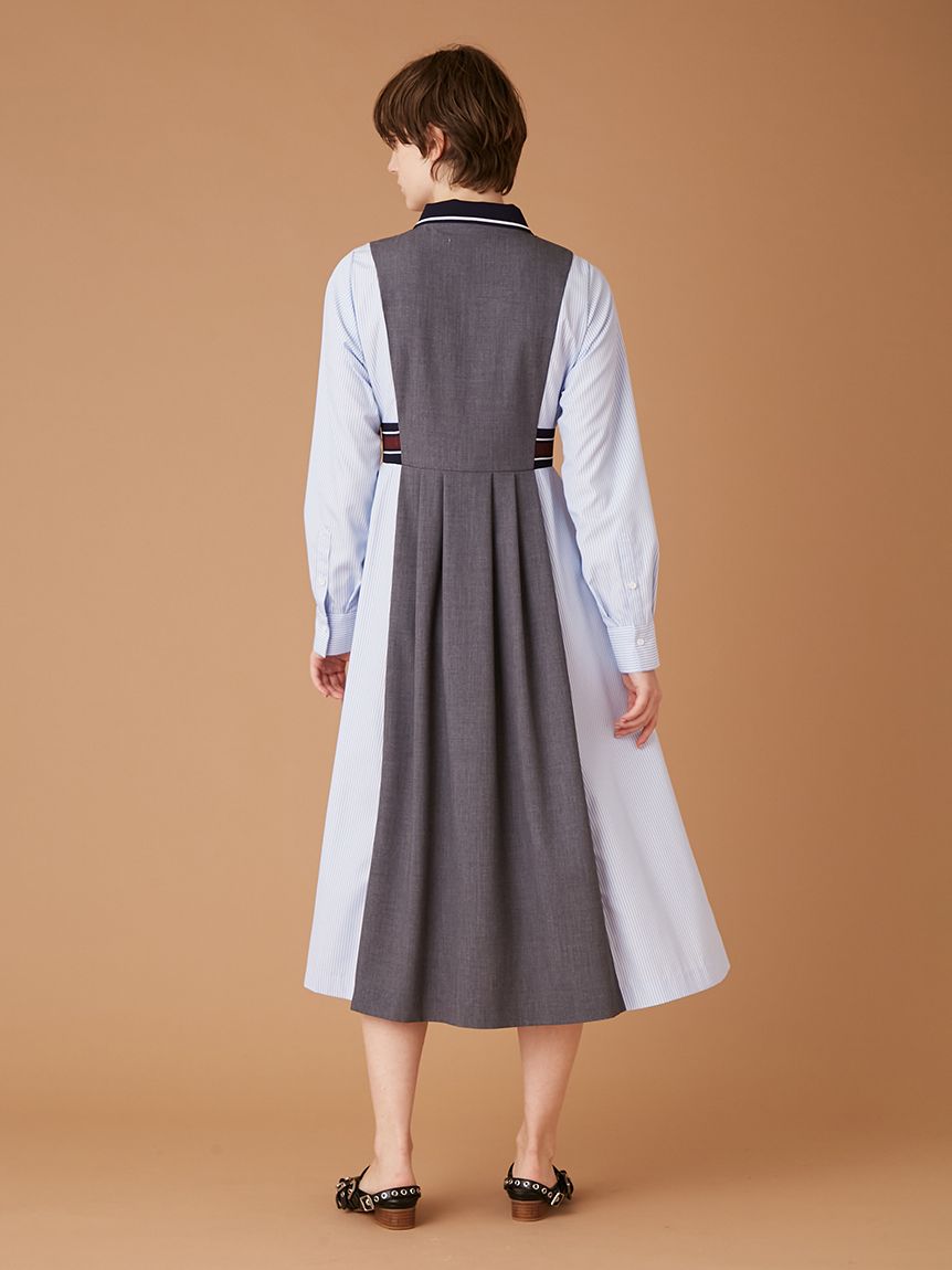 リブコンビシャツワンピース(ロングワンピース)｜ワンピース｜FURFUR