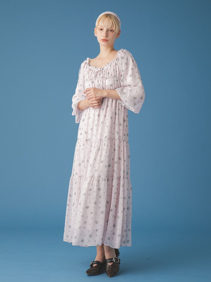 2WAYオリジナルフローラルドレス(ロングワンピース)｜ワンピース