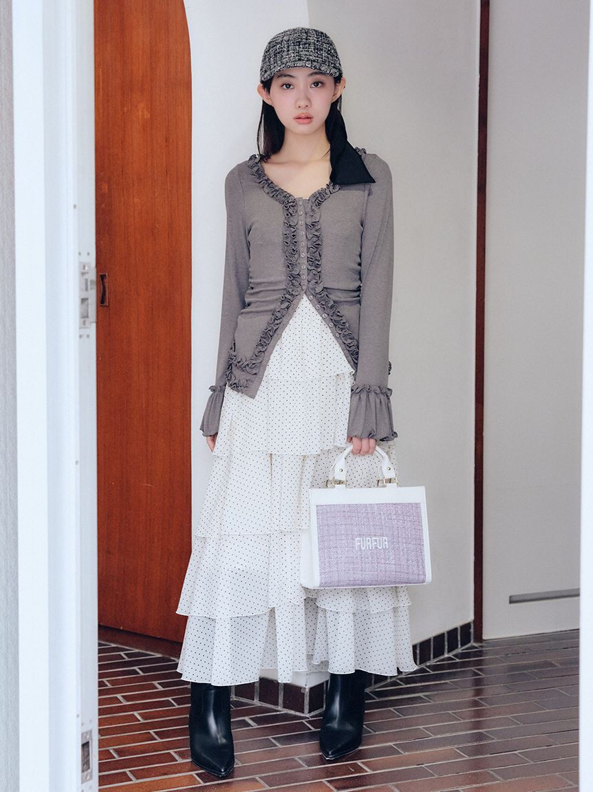 ケープセットティアードドレス(ロングワンピース)｜ワンピース｜FURFUR