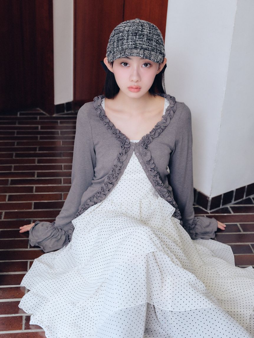 ケープセットティアードドレス(ロングワンピース)｜ワンピース｜FURFUR