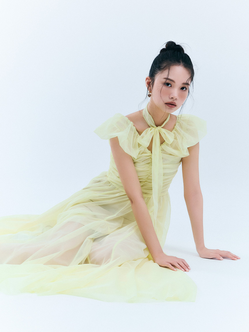 ボリュームチュールドレス(ロングワンピース)｜ワンピース｜FURFUR