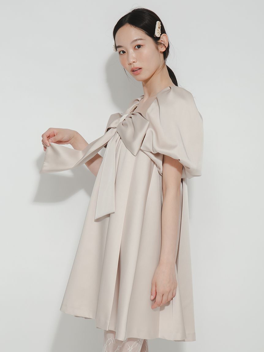限定カラー】ビッグリボンミニドレス(ミニワンピース)｜DRESS｜FURFUR